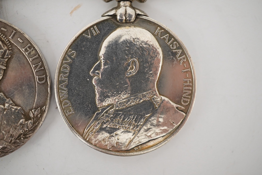 Five Edward VII and George V and India General Service Medals